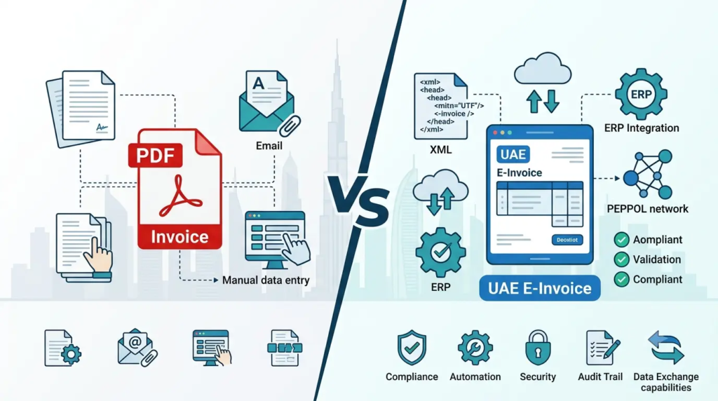 E-Invoice vs PDF Invoice in the UAE